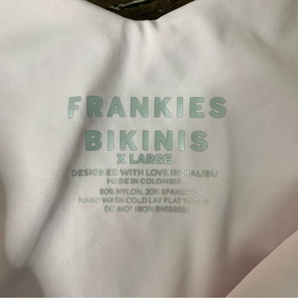 Frankie’s Bikini Womens Pink Dallas Floral fairy tale chain bikini swim XL - Picture 7 of 10